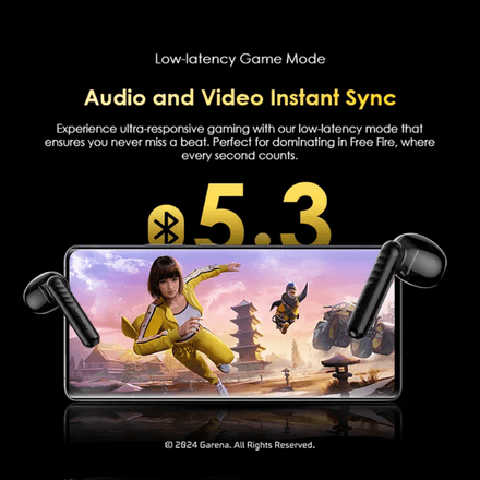 oraimo FreePods Neo – Écouteurs Sans Fil Intra-Auriculaires Édition Spéciale Free Fire thumbnail 3