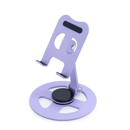 Support mobile metal pliable 360 degres base stable - couleure aleatoire thumbnail 1