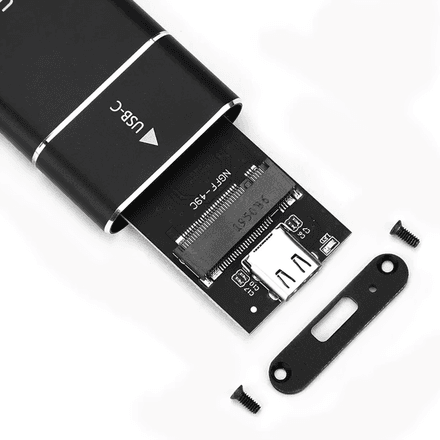 Boitier SSD USB 3.1 vers M.2 NGFF – Enclosure Portable Type-C pour SSD B Key / NGFF SATA thumbnail 2