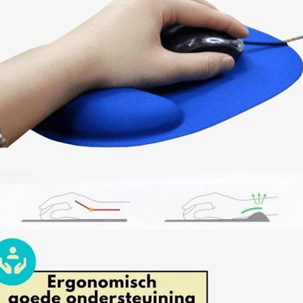 Tapis De Souris Bleu Avec Repose-poignet thumbnail 2