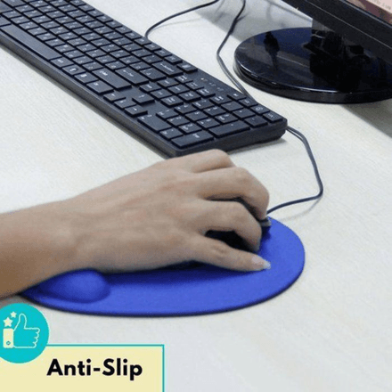 Tapis De Souris Bleu Avec Repose-poignet thumbnail 3