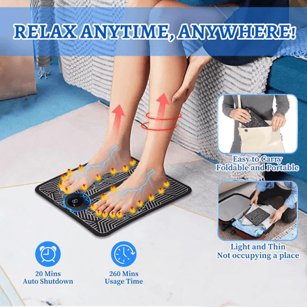 Masseur De Pieds Intelligent Ems – Relaxation, Circulation Et Bien-être thumbnail 5