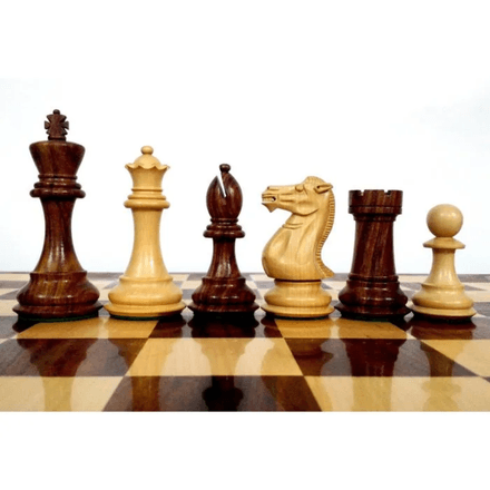 Jeu D'échecs en Bois Staunton Petit Taille thumbnail 3