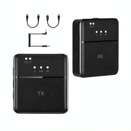 Microphone sans fil 2 en 1 à double suppression du bruit SX9 Compatible avec Smartphones Android et iPhone Type-c thumbnail 1