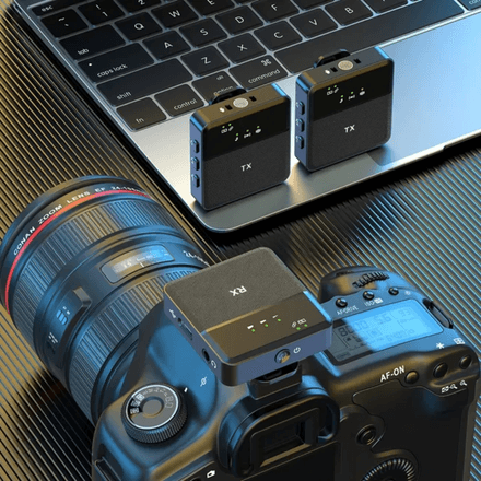 Microphone sans fil 2 en 1 à double suppression du bruit SX9 Compatible avec Smartphones Android et iPhone Type-c thumbnail 2