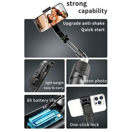Stabilisateur Téléphone Portable Selfie Stick C06 thumbnail 2