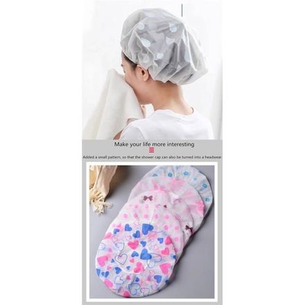 2 Bonnets de Douche Couleurs Aléatoires thumbnail 4
