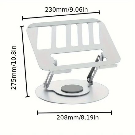 Support pliable universel pour ordinateurs portables et tablettes Rotatif 360°  thumbnail 8