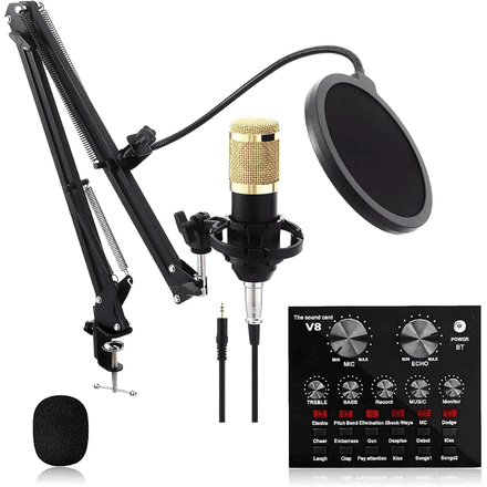Pack Micro Pro – Qualité Studio À La Maison Un Son Clair Et Puissant + Adaptateur Audio Jack thumbnail 6