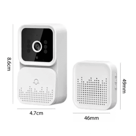Mini Sonnette Sans Fil Avec Camera Wi-Fi+ Cable 3-in-1 Lightning / Micro / Type-C thumbnail 2