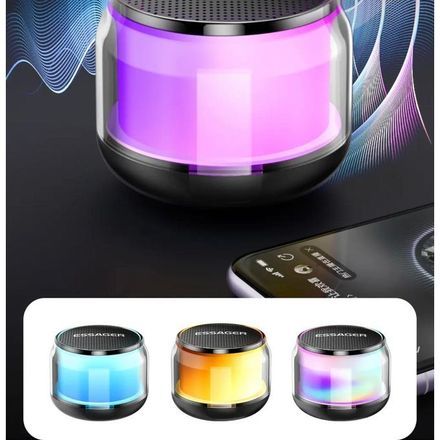 ESSAGER Mini haut-parleur Bluetooth sans fil, caisson de basses pour téléphone portable, audio portable extérieur thumbnail 3