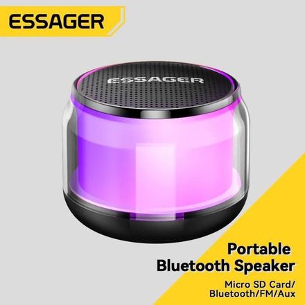 ESSAGER Mini haut-parleur Bluetooth sans fil, caisson de basses pour téléphone portable, audio portable extérieur thumbnail 6