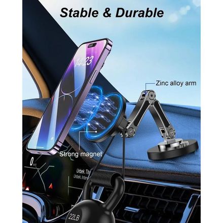 ESSAGER Support de téléphone magnétique pour voiture, support de smartphone thumbnail 4