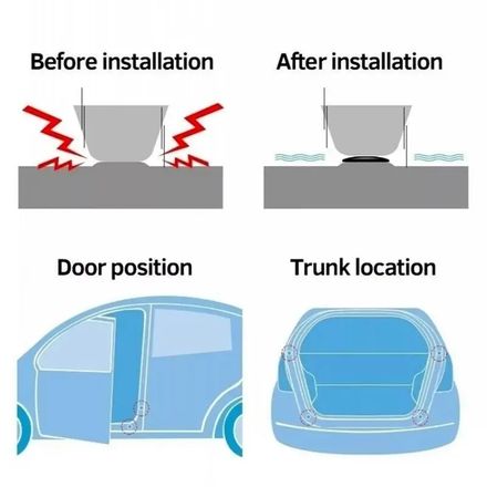 Lot de 10 joints silicone anti-choc pour portières auto – Protège et isole thumbnail 8