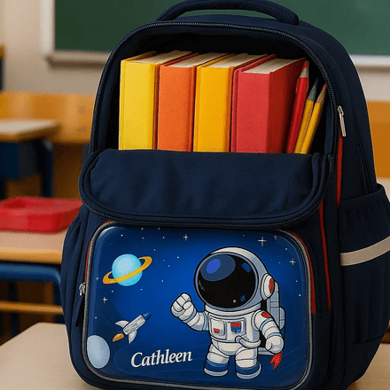 Sac À Dos Scolaire Enfant Motif Astronaute thumbnail 3