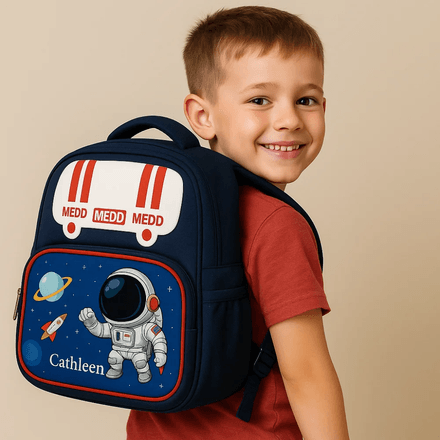 Sac À Dos Scolaire Enfant Motif Astronaute thumbnail 4