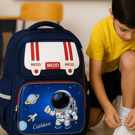 Sac À Dos Scolaire Enfant Motif Astronaute thumbnail 5