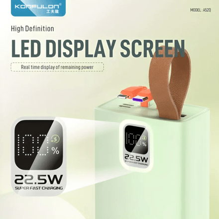 Power Bank A52q – 30000mah | 22.5w Super Fast Charging + Pd20w (couleur Aléatoire) thumbnail 3