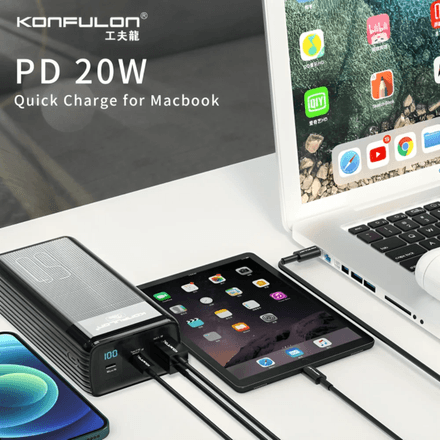 Pack A24Q Power Bank 50000 mAh + Cable USB vers USB-C thumbnail 2