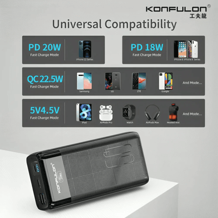 Pack A24Q Power Bank 50000 mAh + Cable USB vers USB-C thumbnail 4
