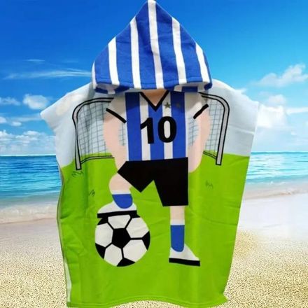 Serviette à Capuche Enfant Messi – Douce & Absorbante – Fan de Foot 3 à 10 Ans thumbnail 2