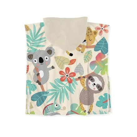 Serviette à Capuche Enfant – Animaux de la Forêt – Ultra Douce & Légère – 3 à 10 Ans thumbnail 2