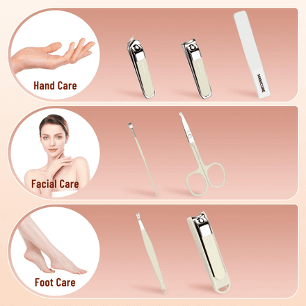 Kit Coupe-ongles Professionnel 7 Pièces - Manucure Et Pédicure thumbnail 5