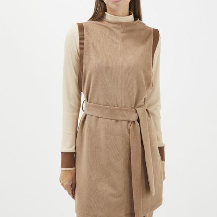 Ensemble de combinaison triple beige ceinturé thumbnail 1