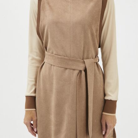 Ensemble de combinaison triple beige ceinturé thumbnail 2