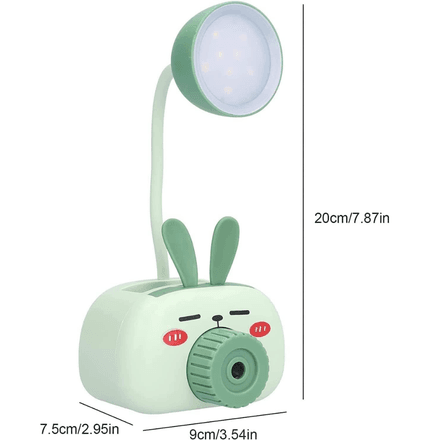 Lampe De Bureau Led Lapin – Rechargeable Usb – Flexible, Mignonne Et Multifonction thumbnail 2