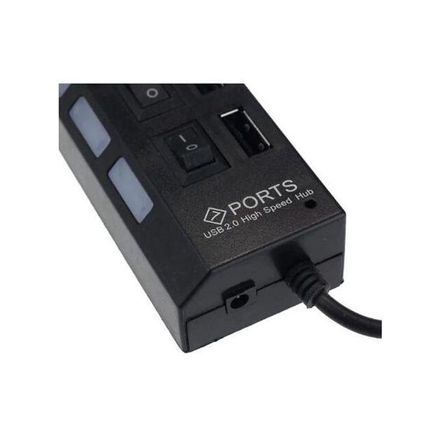 Concentrateur D'extension de Commutateur Concentrateur USB 2.0 à 7 Ports thumbnail 3