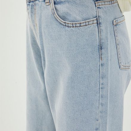 Denim taille haute jambe large pantalon  thumbnail 2