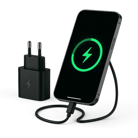 Chargeur Rapide VT-02 – USB-C to USB-C 45W, Noir, Compatible Type-C & Lightning thumbnail 2