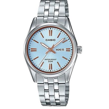 Montre pour femme bracelet en métal Cadran noir luxueux-ltp-1335d-2avdf thumbnail 1