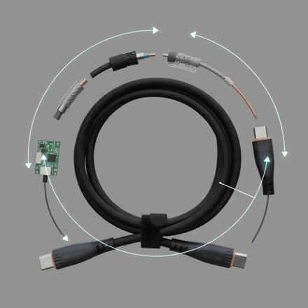 Type-C to Type-C Cable (1 m) REC-01 thumbnail 6