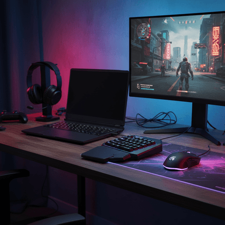 T-WOLF T19 – Clavier Mécanique à Une Main RGB pour Jeu + Brosse de Nettoyage Offerte thumbnail 4