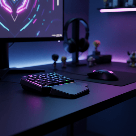 T-WOLF T19 – Clavier Mécanique à Une Main RGB pour Jeu + Brosse de Nettoyage Offerte thumbnail 5