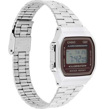 Montre Unisexe Numérique Rétro éclairage Bracelet acier inoxydable thumbnail 2
