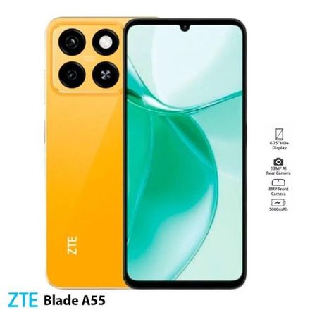 Smartphone GSM 4G Blade A55 64 Go - RAM 12 Go (4+8) - 6,75" 13MP - Empreinte digitale - 5000mAh - Orange thumbnail 1