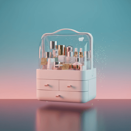 Organisateur Maquillage - Design Moderne & Portable - Couleur Aléatoire thumbnail 1