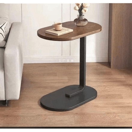 Table basse en C, table d'appoint ou de chevet, encastrable et compacte pour salon, gain de place portable. thumbnail 2