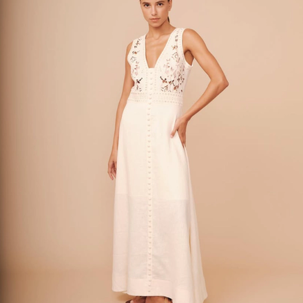 ROBE EN LIN VANILLE  thumbnail 2