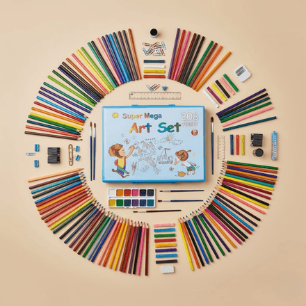 Coffret De Coloriage Enfants – Mega Art Set 208 Pièces thumbnail 4