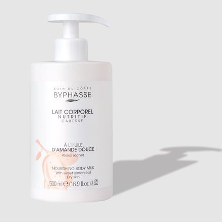 Lait Corporel Nutritif - Pompe Doseuse- Extrait D'Amande Douce - Peaux Sèches thumbnail 1