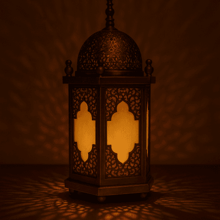 Lampe de table marocaine antique – Lampe à dôme en laiton finement sculptée thumbnail 2