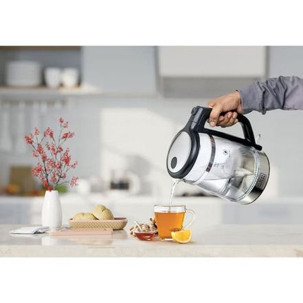Bouilloire en verre 1,7 L - Acier inoxydable - 2200 W - Sans fil 360° thumbnail 3