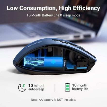 Souris sans fil - UGREEN - Ergonomique - 6 boutons - Clics silencieux - 2,4 GHz thumbnail 3