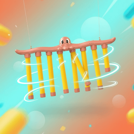 Jouet Interactif Octopus Catching Sticks – Entraînement Réflexe Et Coordination Rose thumbnail 4