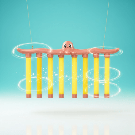 Jouet Interactif Octopus Catching Sticks – Entraînement Réflexe Et Coordination Rose thumbnail 5
