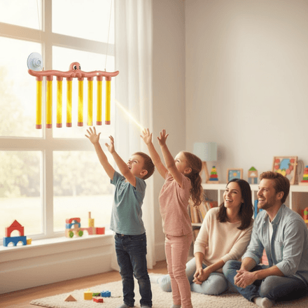 Jouet Interactif Octopus Catching Sticks – Entraînement Réflexe Et Coordination Rose thumbnail 6